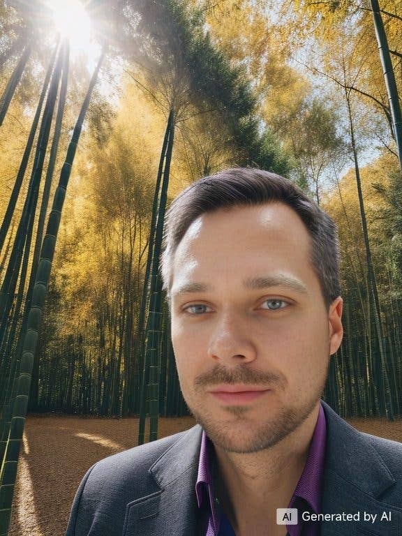 AI-selfie generated on the Xiaomi 14 Ultra