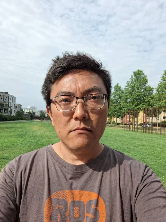 Samsung Galaxy A54 review sample: Wide-angle selfie