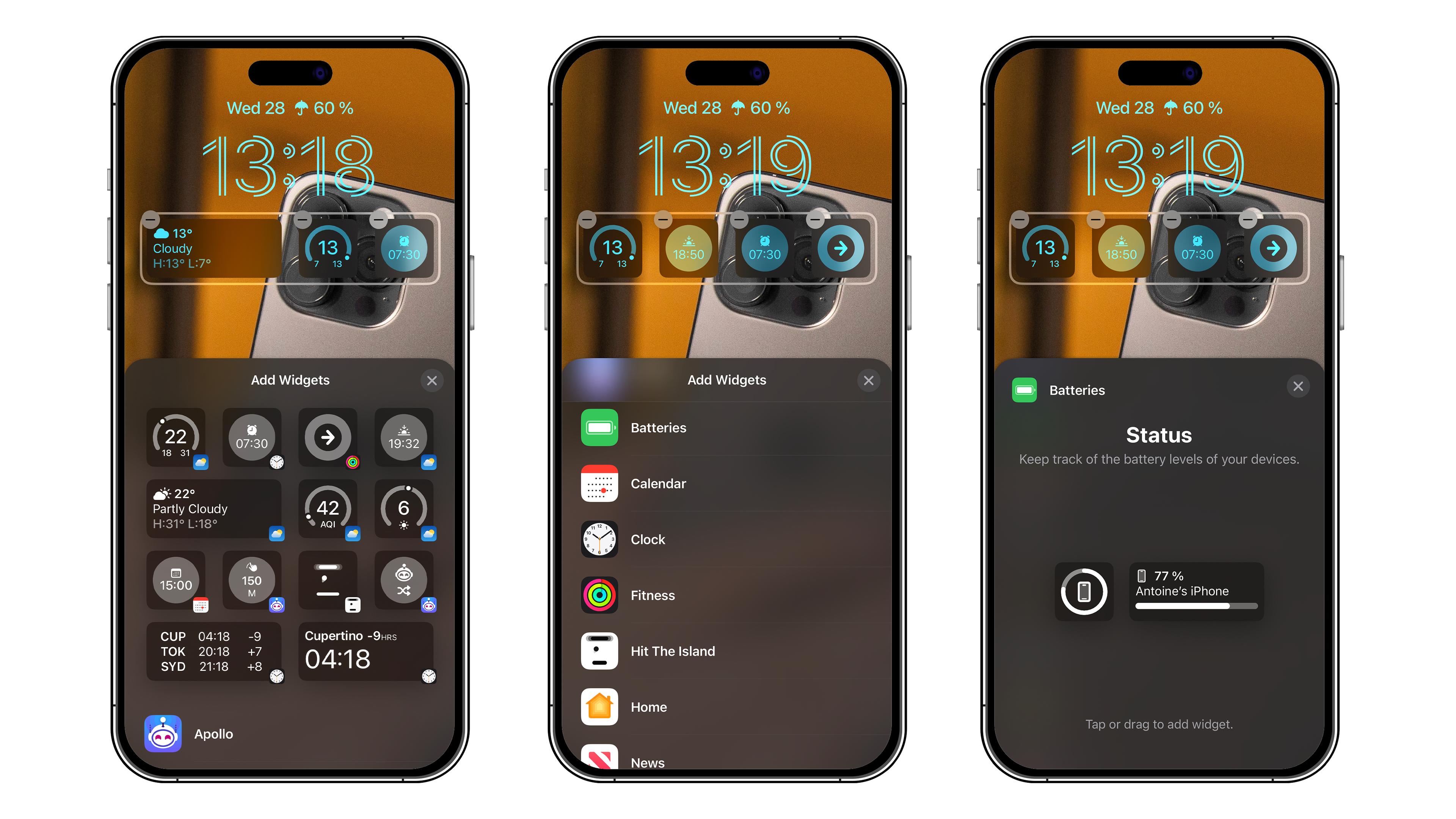 Apple iOS 16 ecran verrouillage