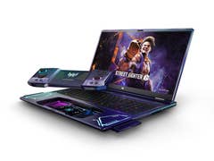 Acer DualPlay concept promotional image with detached gamepad
