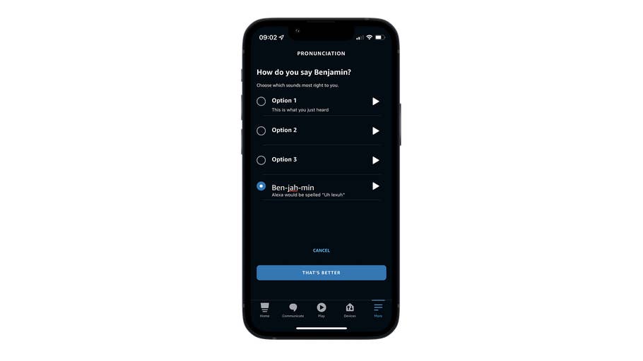 Change Alexau0027s pronounciation - Screen 9
