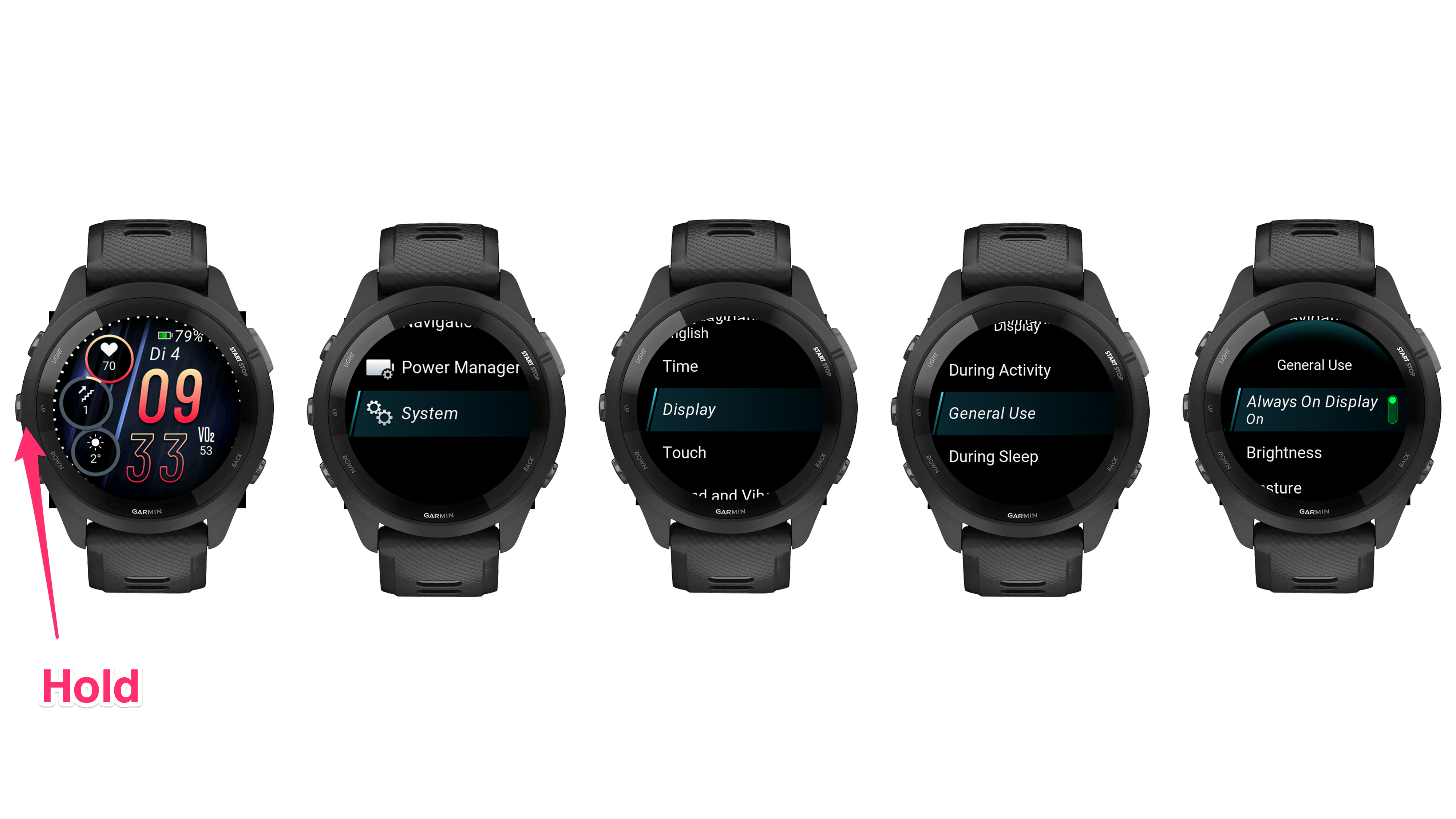 Always On Display activated