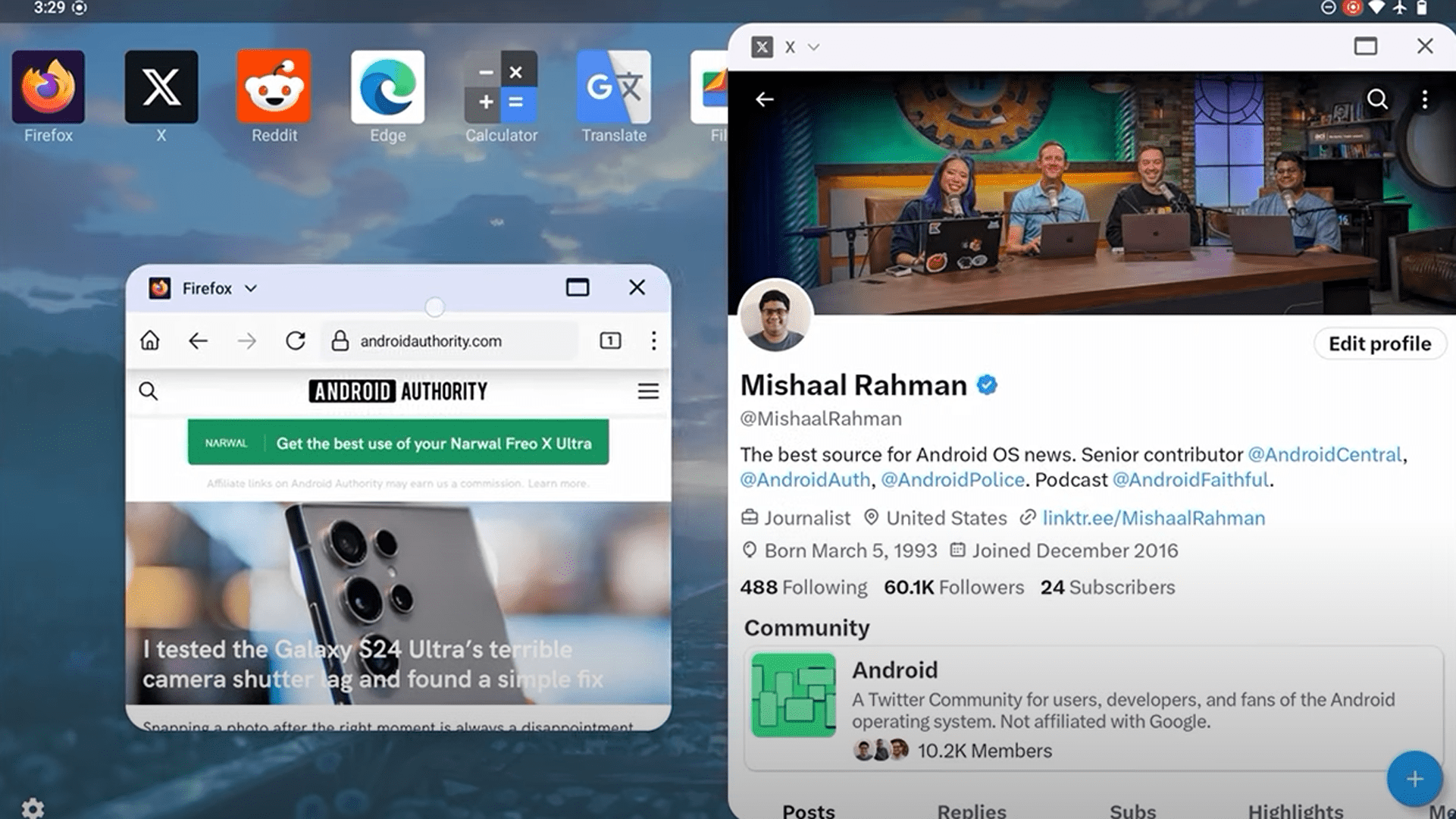 Google's new improved desktop mode on Android 15
