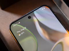 Google's Pixel 9 Pro with colored app notification icons