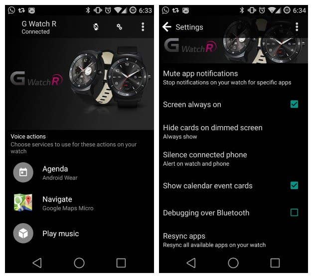 AndroidPIT Android Wear G Watch R