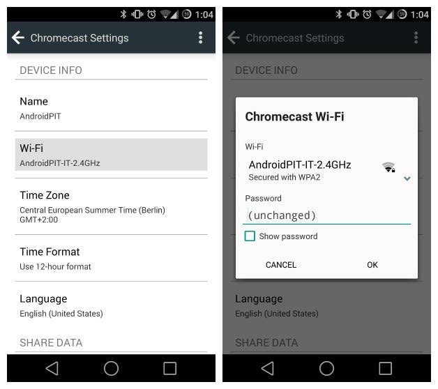 AndroidPIT Chromecast Switch WiFi 2