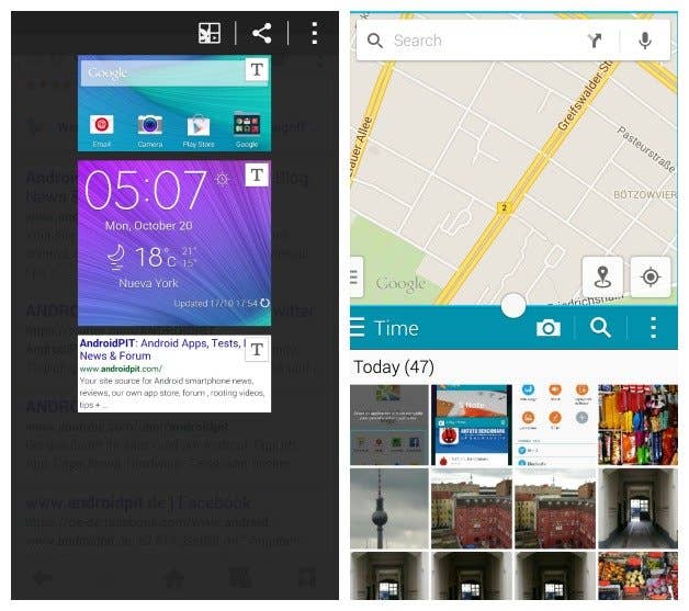 AndroidPIT Galaxy Note 4 smart select multi window