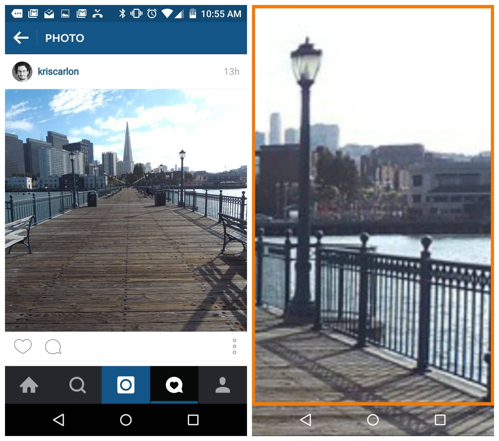 AndroidPIT Instagram zoom into photo