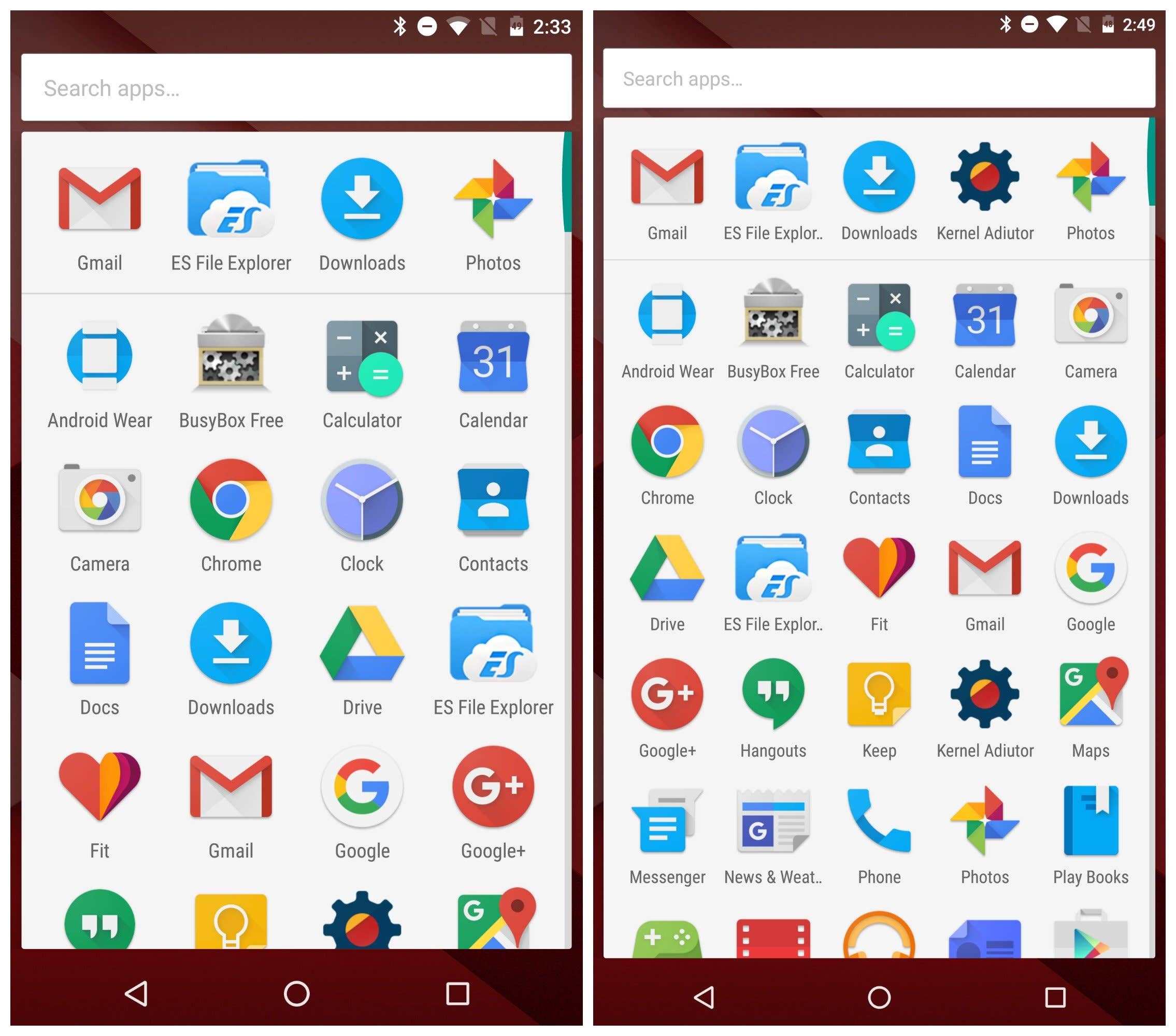 AndroidPIT Nexus 6 DPI change app drawer