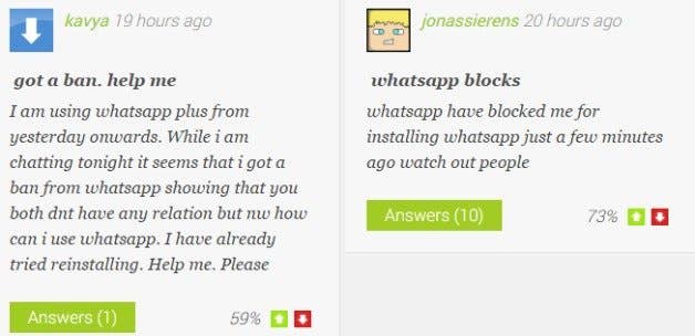 AndroidPIT WhatsApp Plus Ban Comments
