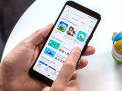 Google Play Store opened on an Android phone