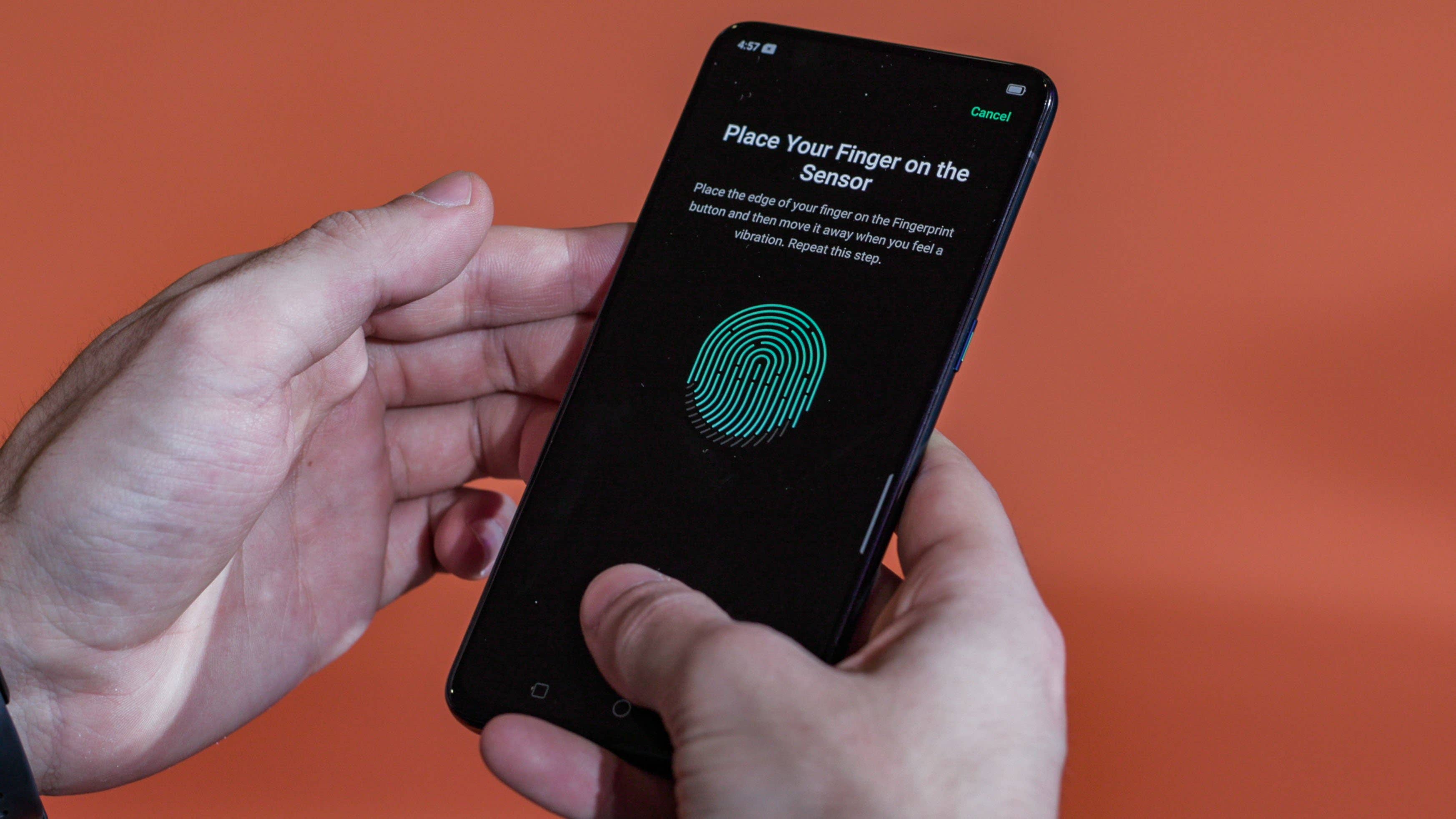 AndroidPIT oppo reno 10x fingerprint