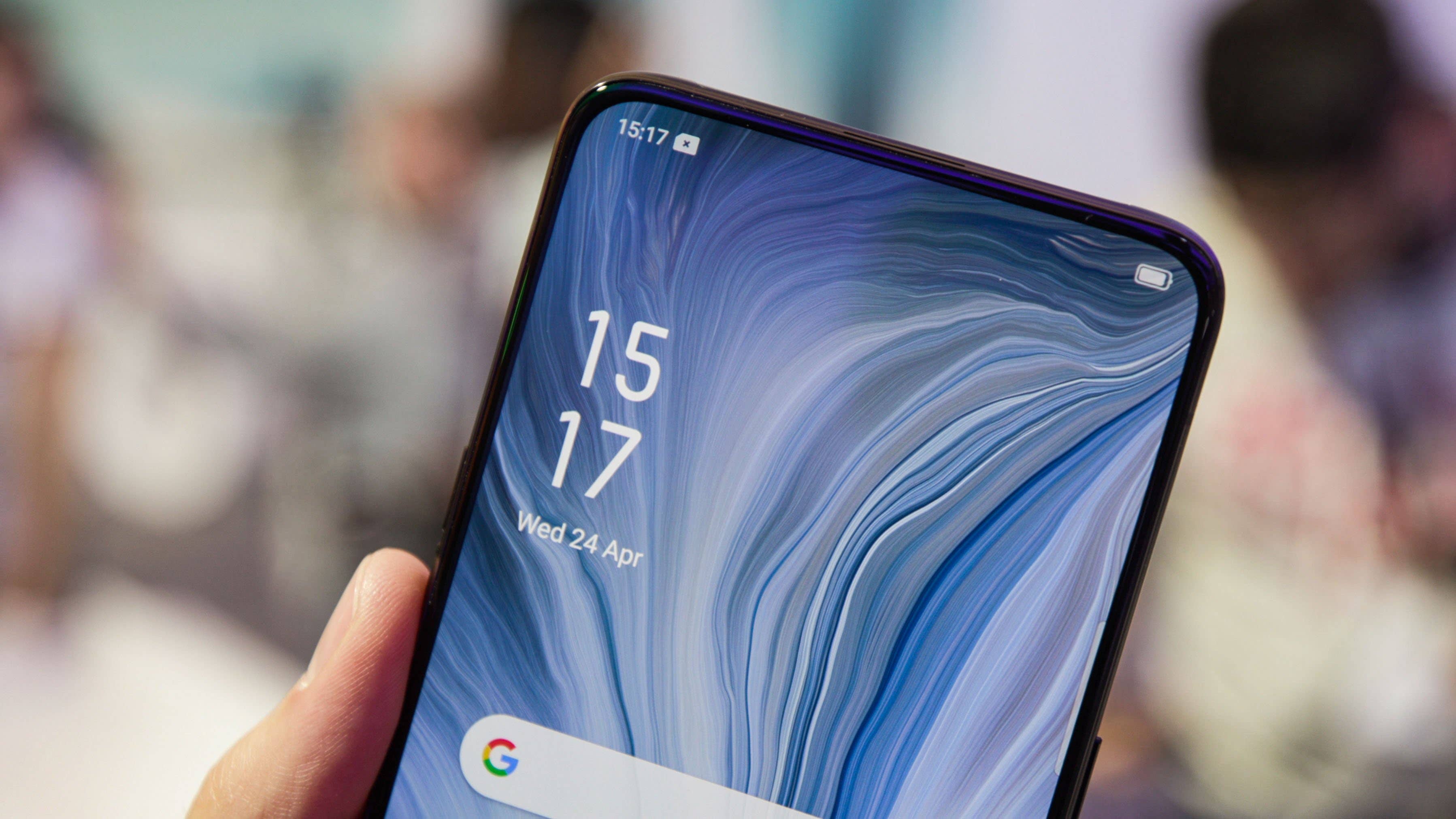 AndroidPIT oppo reno 10x top display