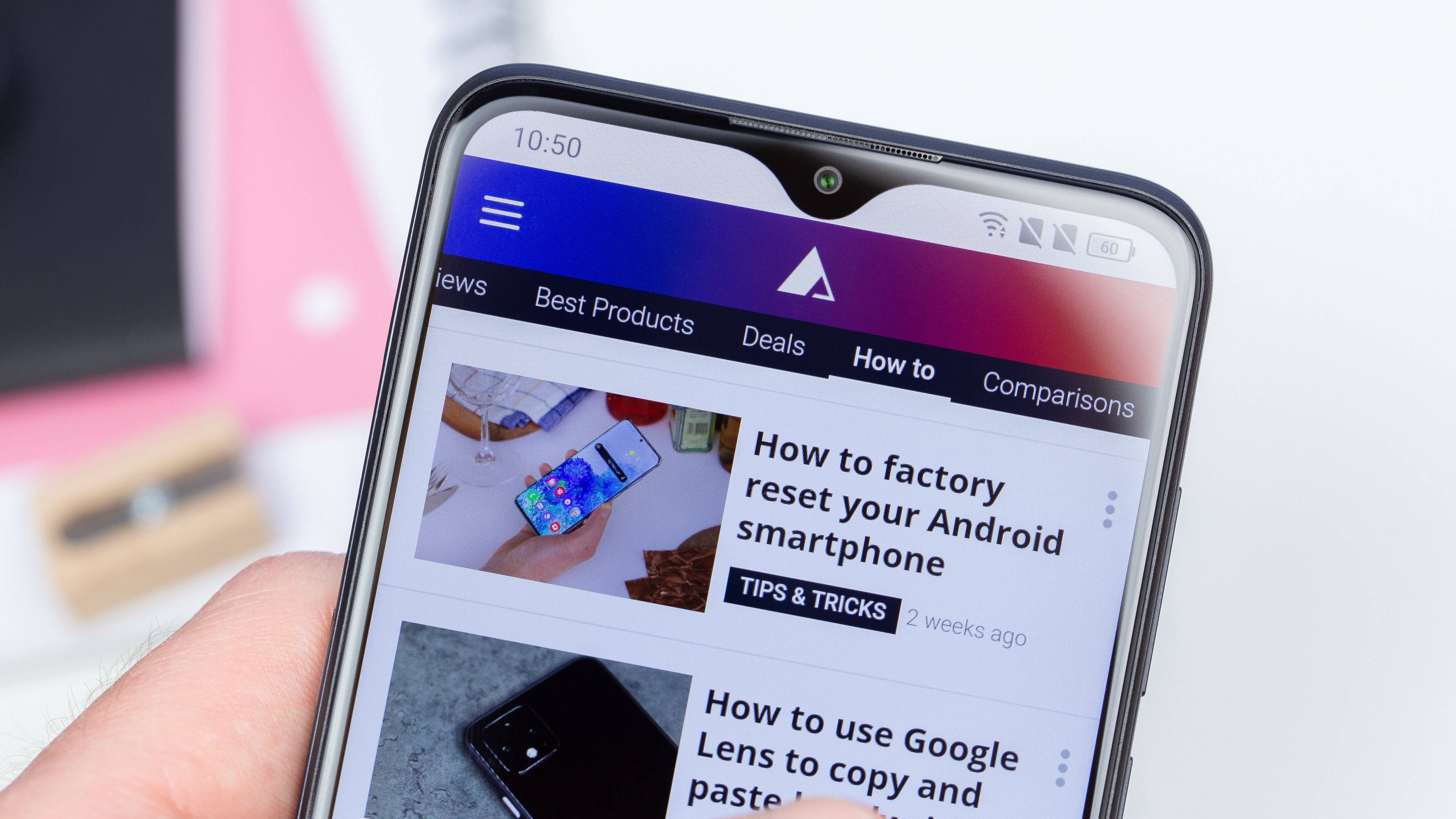 AndroidPIT Alcatel 3L front camera