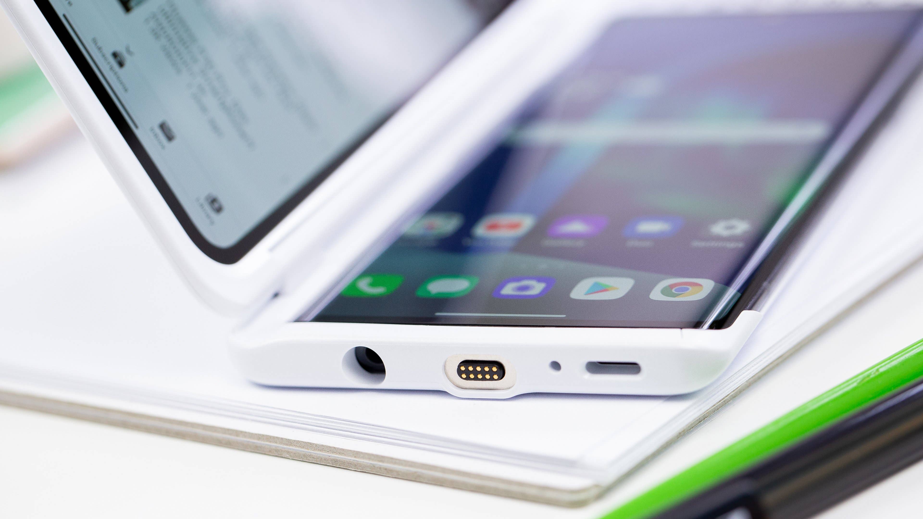 AndroidPIT LG Velvet dual screen case usb