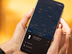 A person searching a phone location with an app