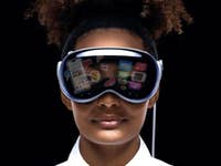 Apple Vision Pro imagined with iOS interface