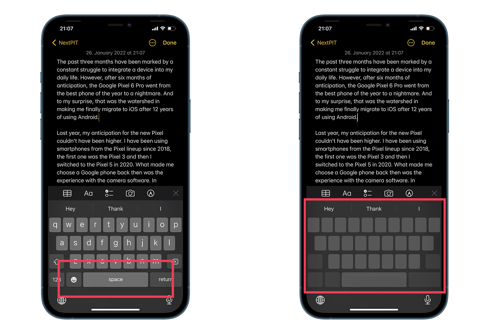 Turn your iPhone's keyboard in a trackpad