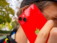 iPhone 14 Plus in use