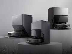 Roborock S8 Pro Ultra, Roborock S8 MaxV Ultra and Roborock S8 Max Ultra side by side
