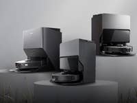 Roborock S8 Pro Ultra, Roborock S8 MaxV Ultra and Roborock S8 Max Ultra side by side