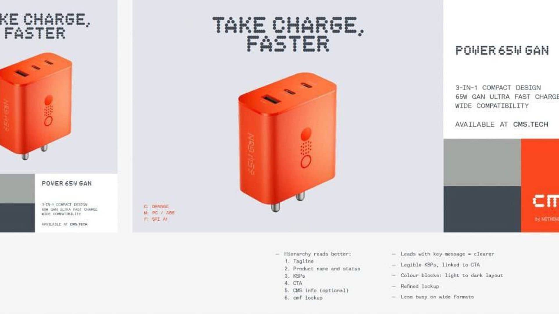 CMF By Nothing GaN charger CMF By Nothing GaN charger