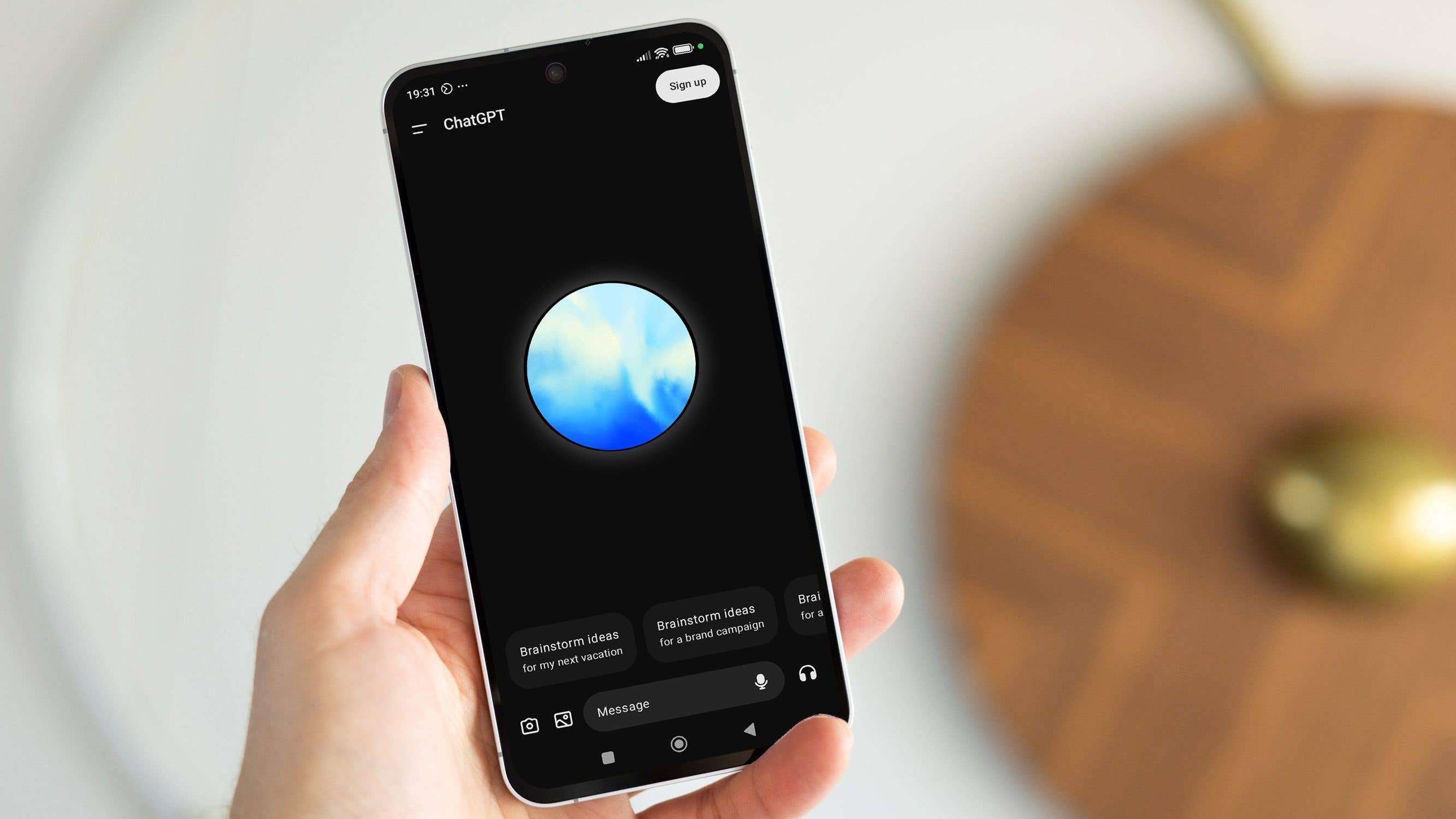 A humanoid robot with a sleek design walking on a white background.