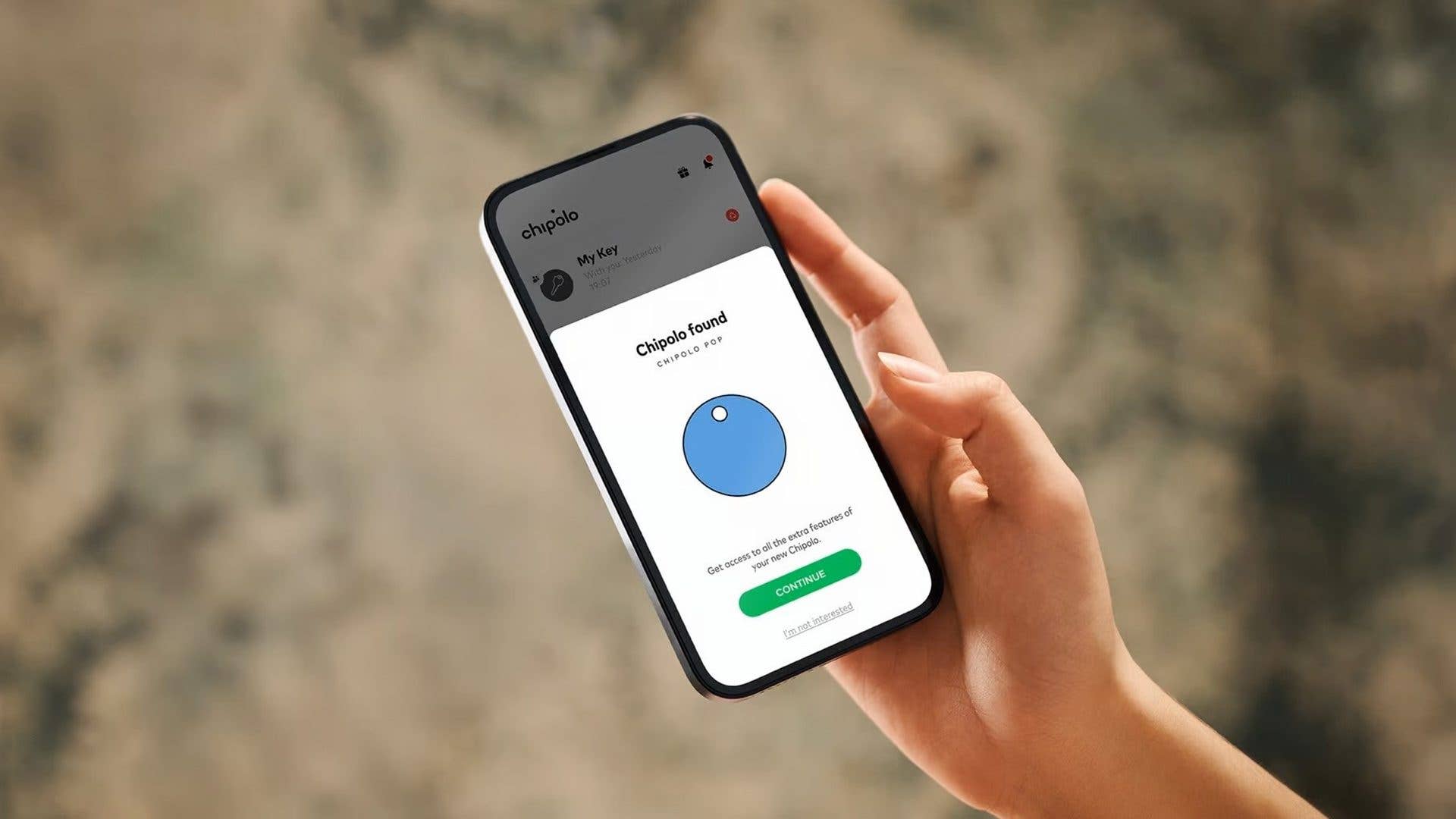 Chipolo Pop smart tracker with Android and Apple Find My compatibility