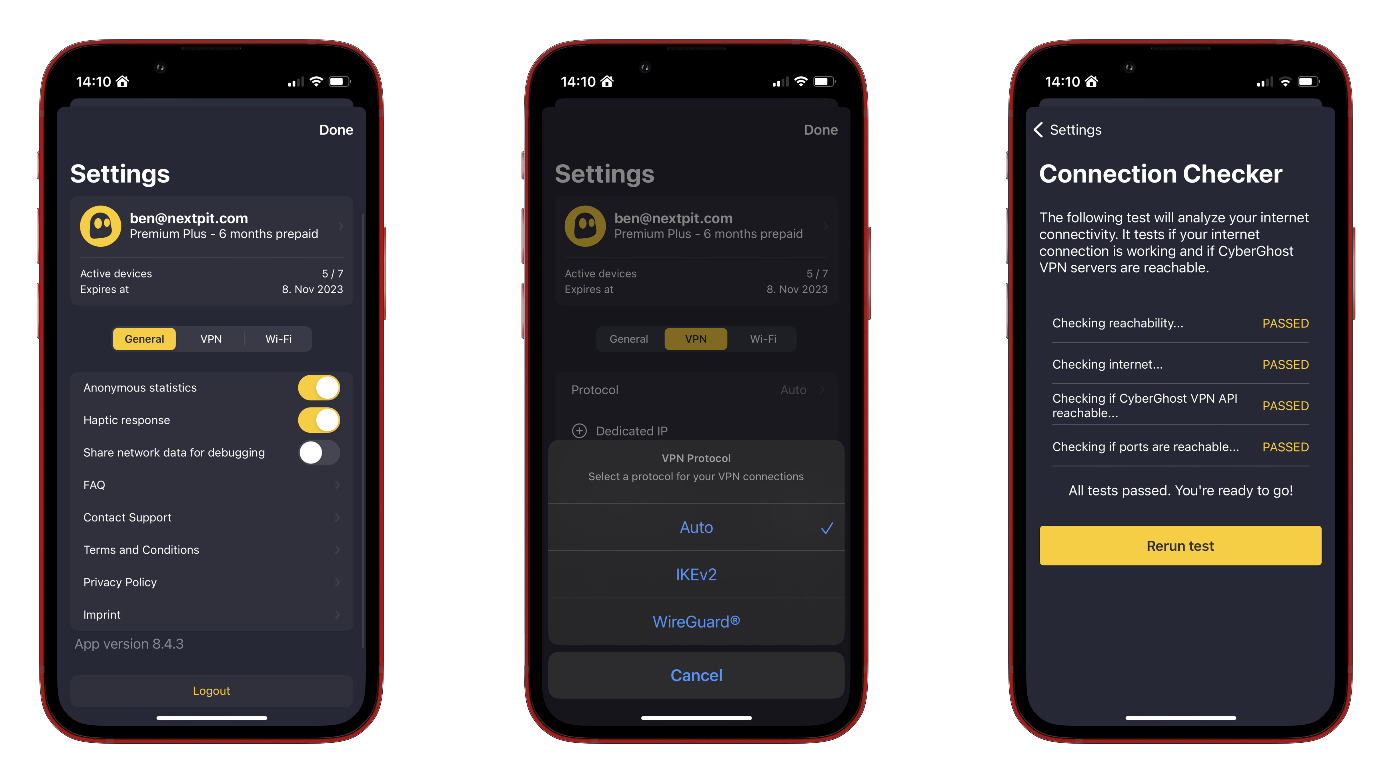 CyberGhost screenshots
