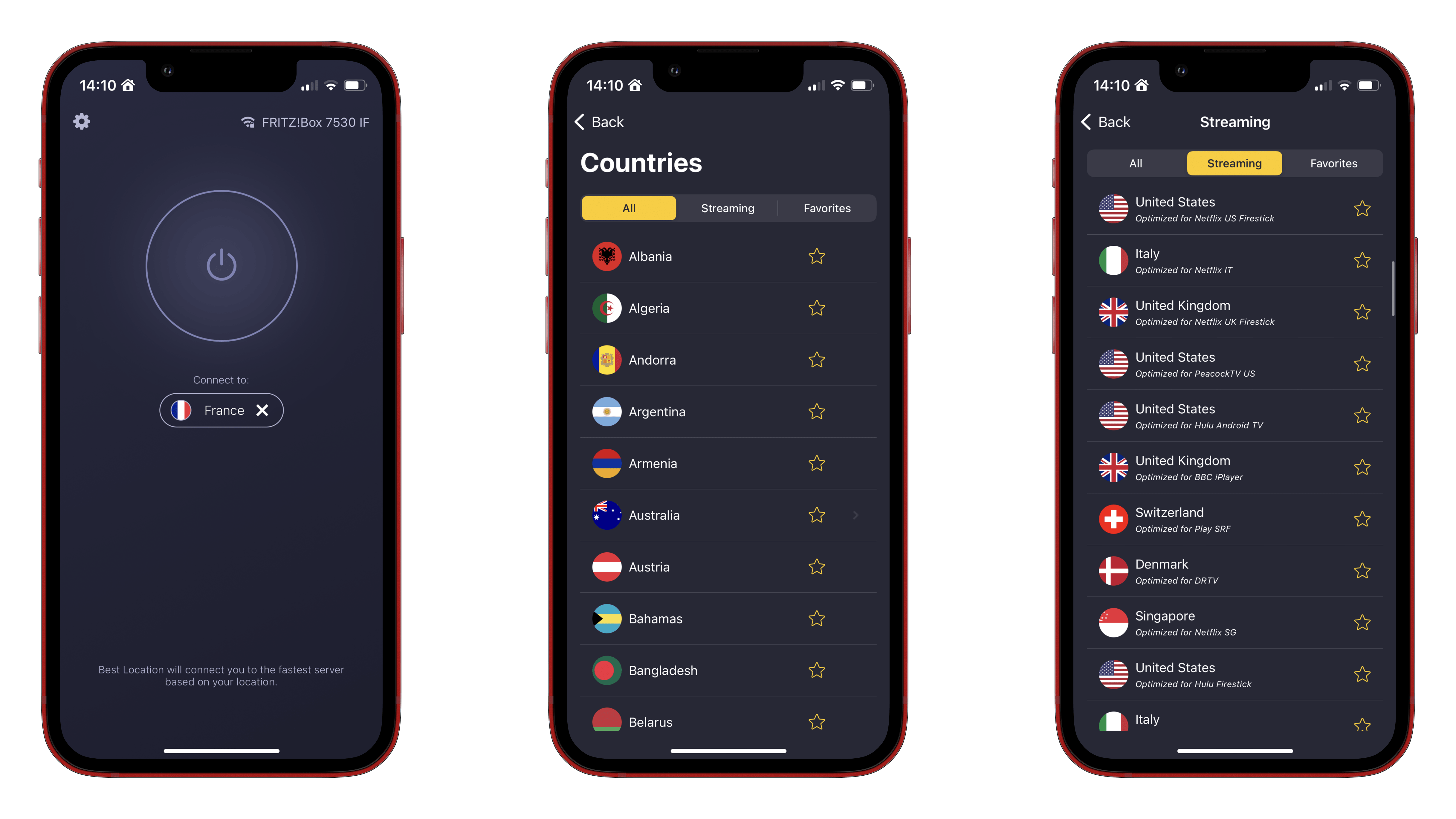 CyberGhost iOS Screenshots