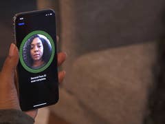 A person adding a second face ID profile in the Apple iPhone X