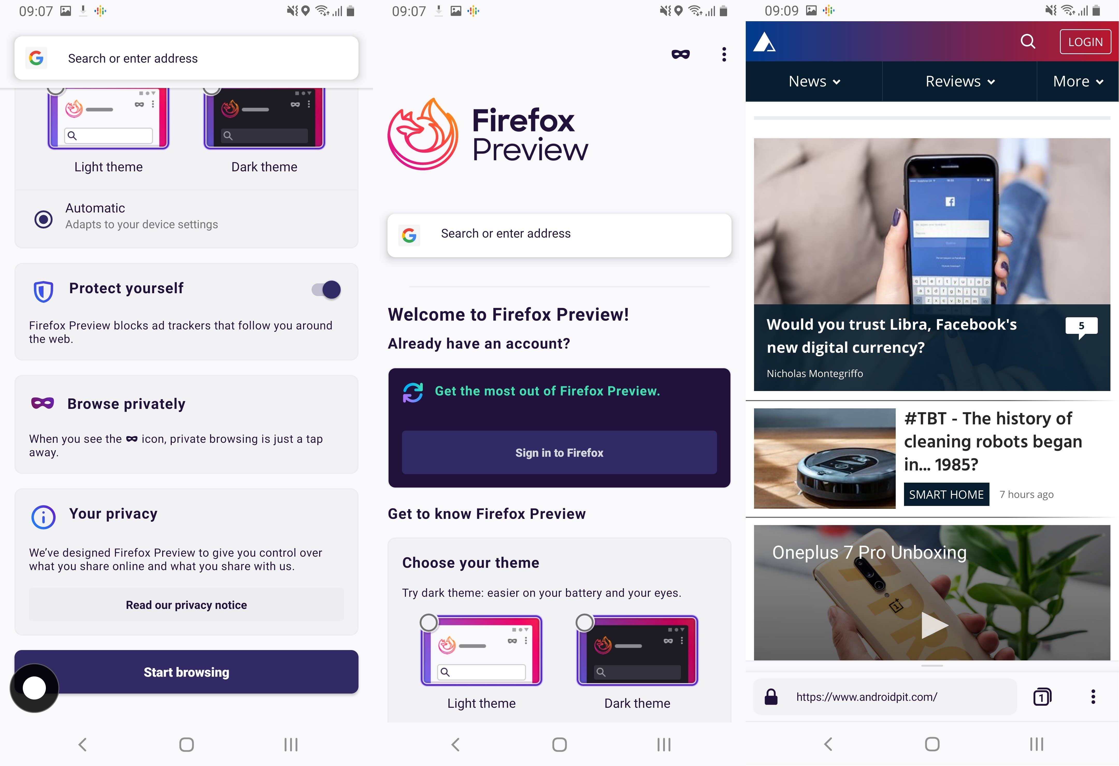 Firefox Preview Android