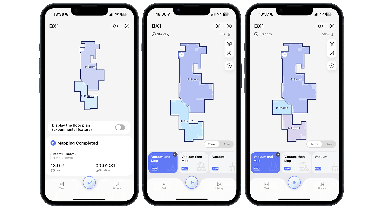 You can always edit the map to include incorrectly mapped rooms.
