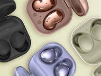 Galaxy Buds Live, Buds 2, Buds Pro, and Buds 2 Pro with their charging cases