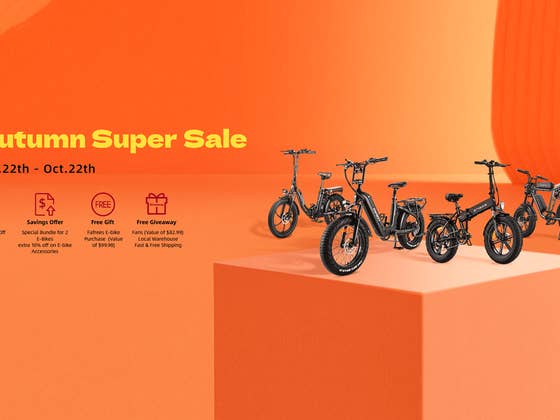 Ride in Style This Fall With e-Bike Discounts and Freebies