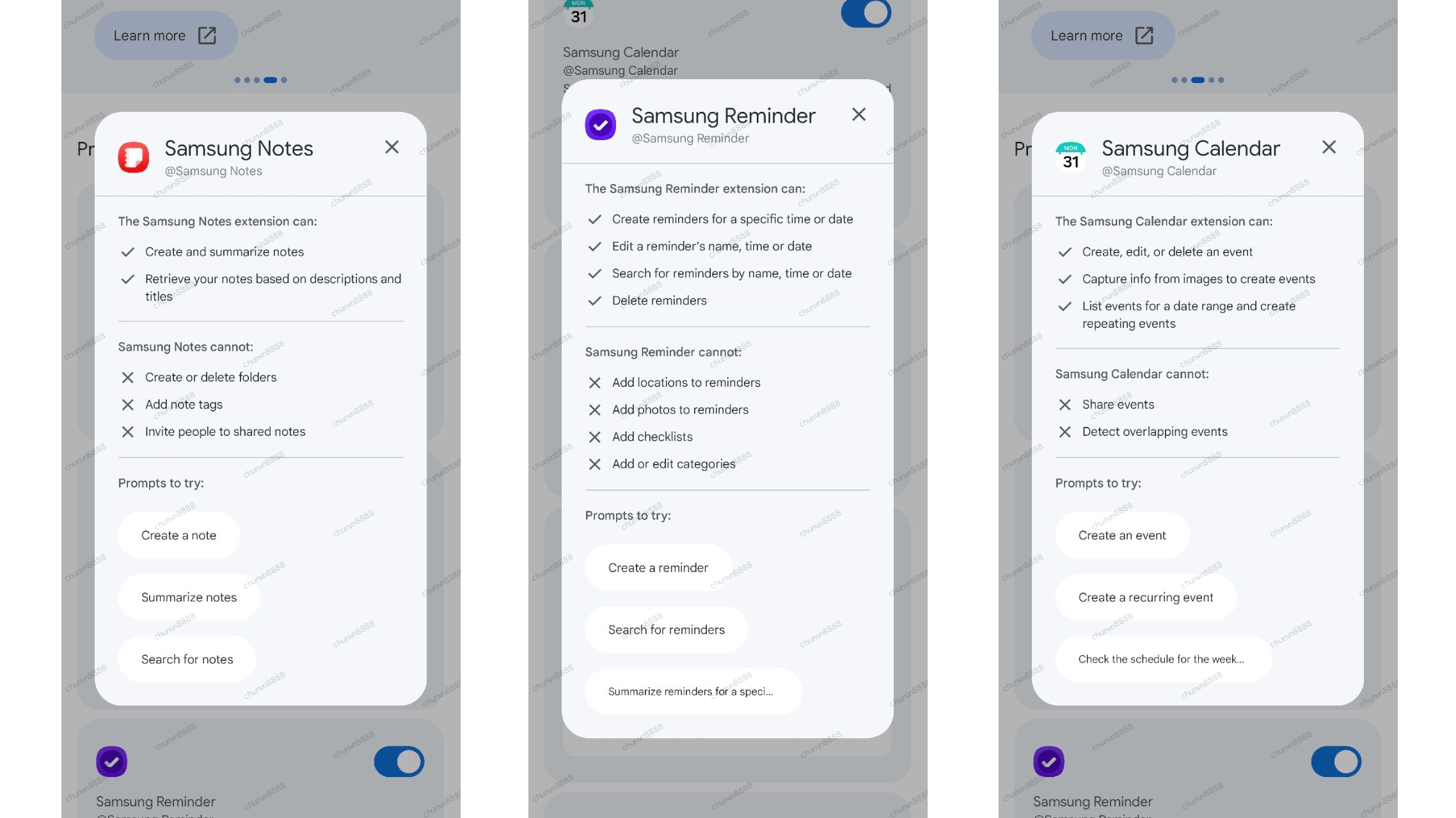 Gemini to support integration with Samsung apps