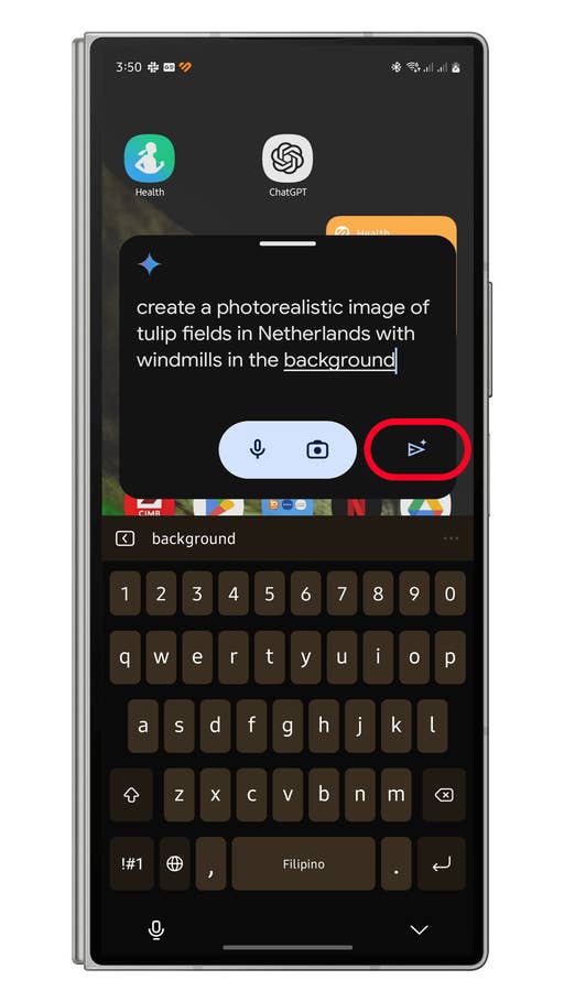 Geminiu0027s text-to-image generation app