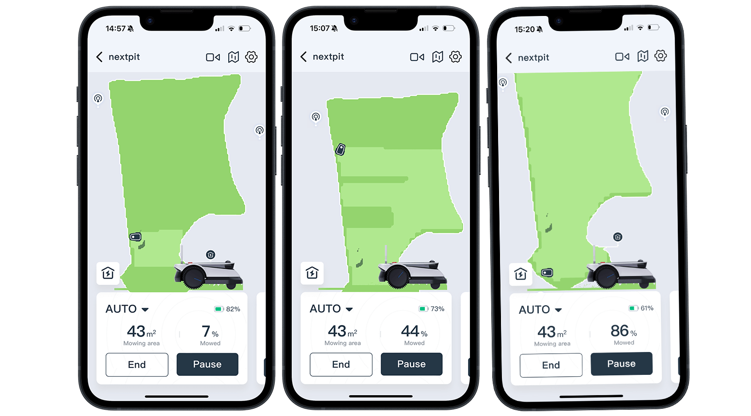 Know where the Ecovacs G1-800 is at all times with the app.