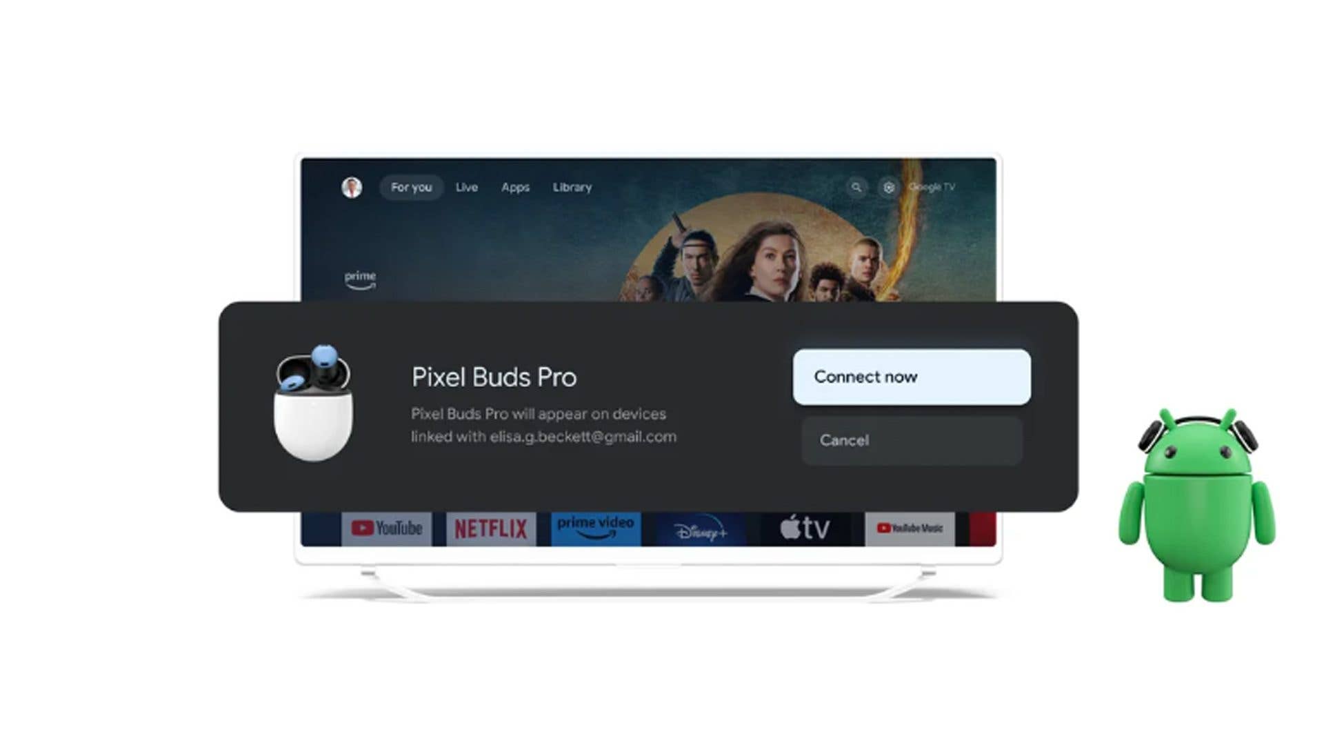 Google adds Fast Pair support between headphones and Google TVs