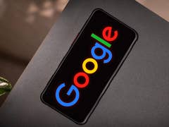 Google logo on an Android smartphone