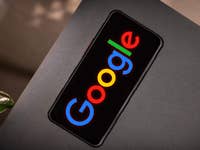 Google logo on an Android smartphone