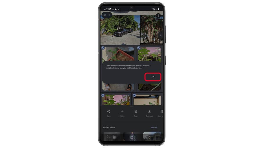 Using Google Photosu0027 bulk or multiple photos and videos downloads