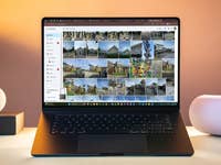 Apple MacBook Air with the Google Photos web version opened