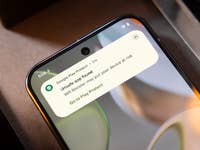 Google Play Protect notification about an unsafe app found on a smartphone.