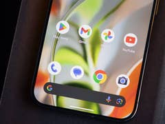 Close-up of a Google Pixel 9 Pro smartphone screen displaying app icons.