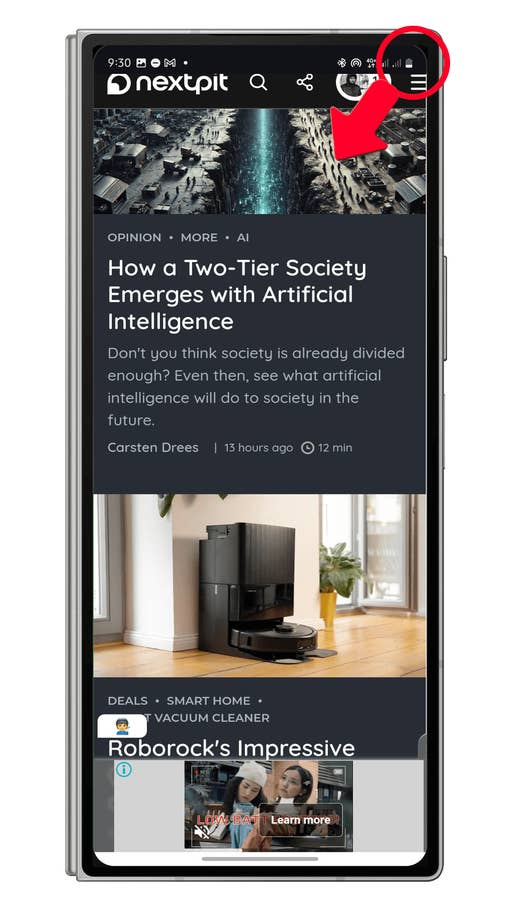 Samsung One UI Hidden Gestures Swipe for pop-up up view