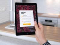Home app open in an iPad