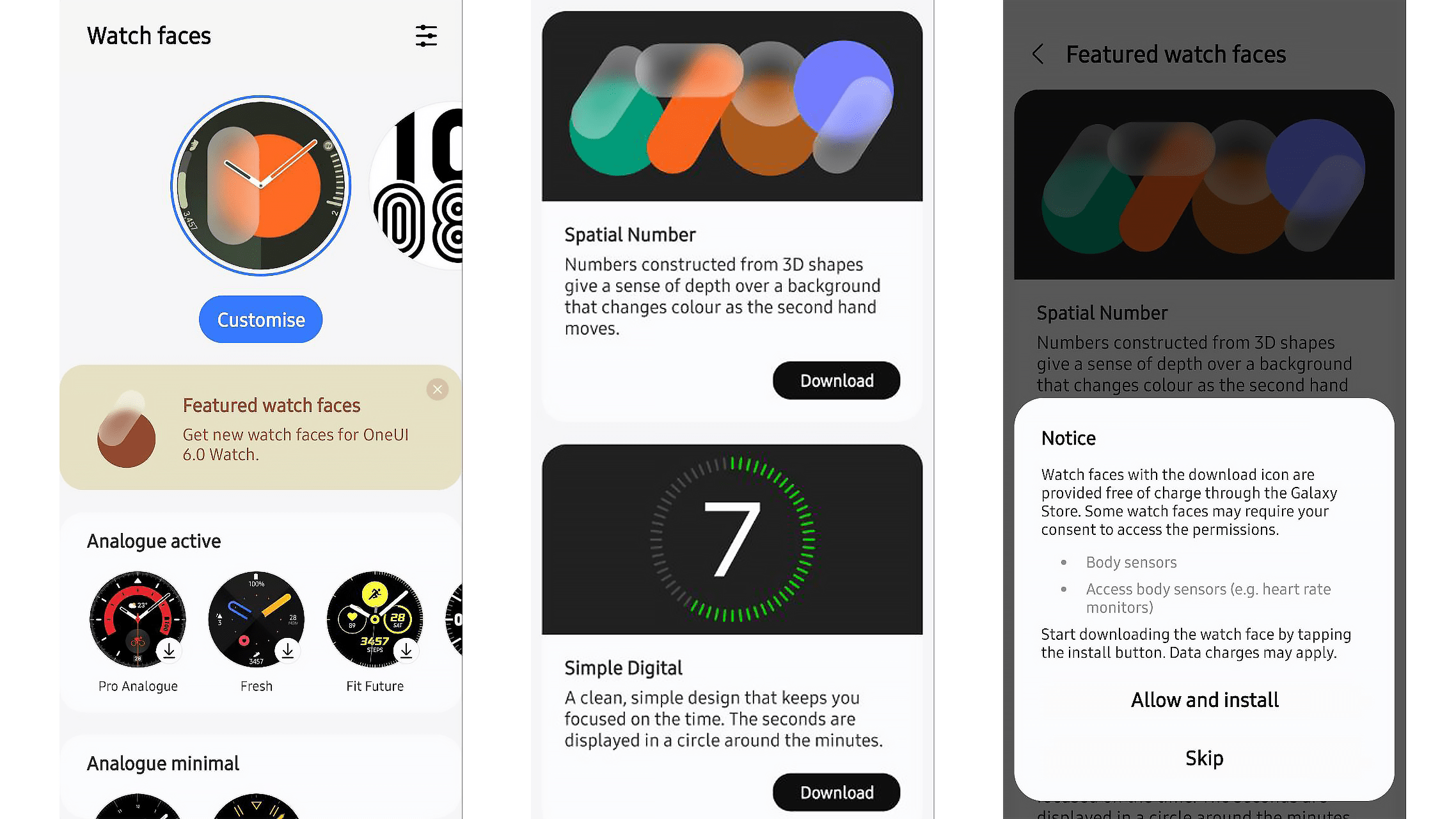 New Watch Faces on the Galaxy One UI 6 Watch update New Watch Faces on the Galaxy One UI 6 Watch update