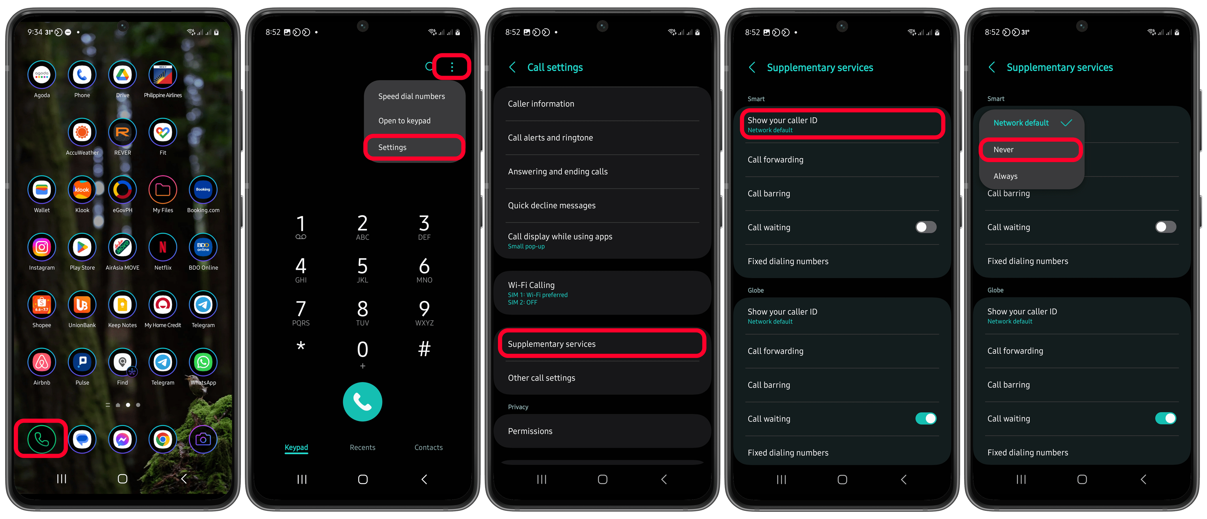 A guide on how to hide or block your phone number or caller ID when calling on Samsung Galaxy phone