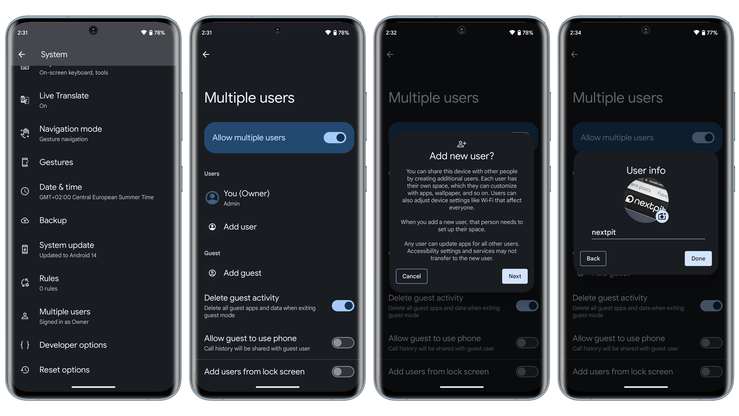 How to set up multiple user accounts on Android smartphones and tablets